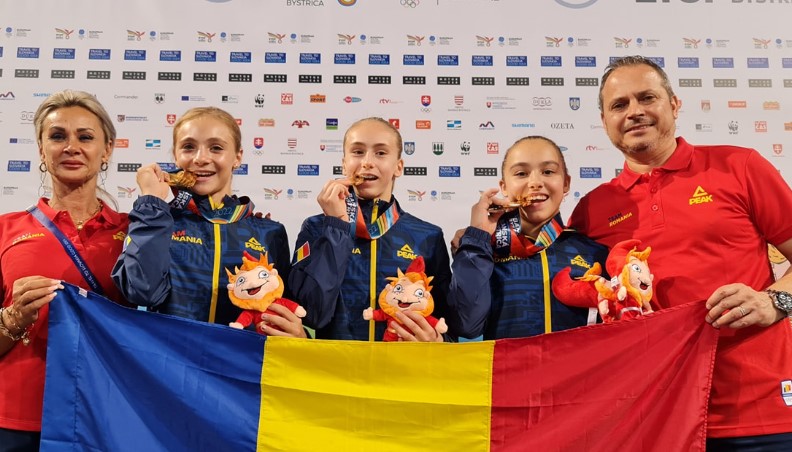 România, AUR la FOTE! Amalia Puflea, Amalia Ghigoarță și Sabrina Maneca Voinea, campioane în concursul pe echipe