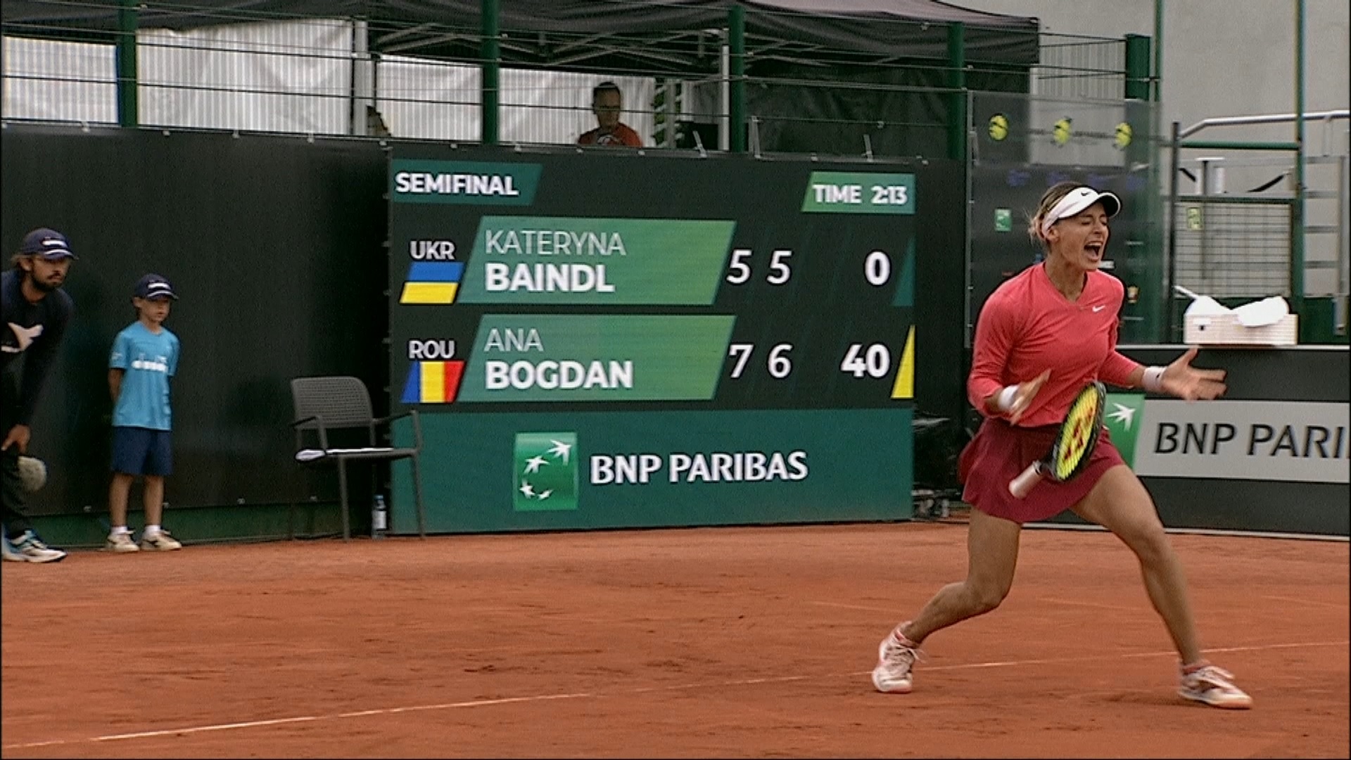 Ana Bogdan - Kateryna Baindl 7-5, 7-5. Românca e în finală la Varșovia, prima a carierei, după un meci de mare luptă