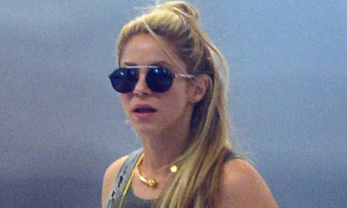 *EXCLUSIVE* Shakira arrives at Miami airport with her children Sasha and Milan
