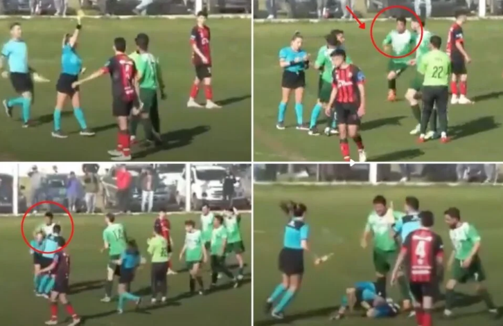 Un jucător s-a enervat și a lovit-o cu brutalitate pe femeia arbitru chiar pe gazon. Ce a urmat