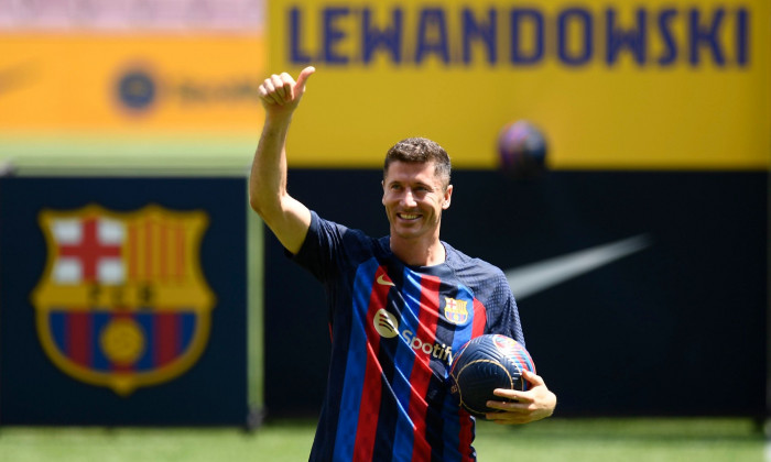 FC Barcelona Unveil New Signing Robert Lewandowski, Spain - 05 Aug 2022