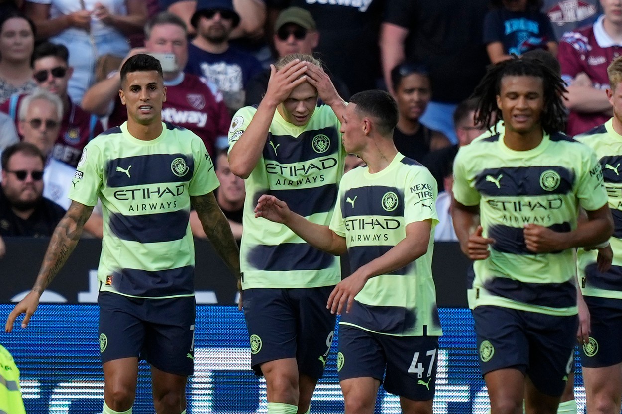West Ham – Manchester City 0-2. Erling Haaland, dublă la debutul în Premier League