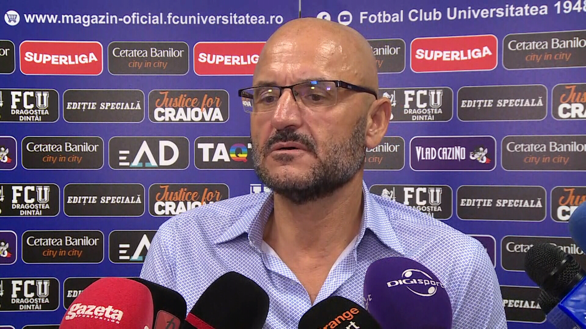 Adrian Mititelu a găsit motivul înfrângerii cu Universitatea Craiova: "Toate se întâmplă cu Rotaru"
