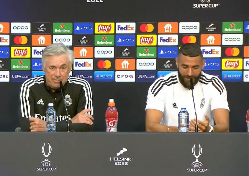 Carlo Ancelotti, pus pe glume înaintea Supercupei Europei. Ce a spus despre Karim Benzema