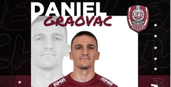 OFICIAL | CFR Cluj s-a despărțit definitiv de Daniel Graovac. Fundașul a fost cedat în Turcia