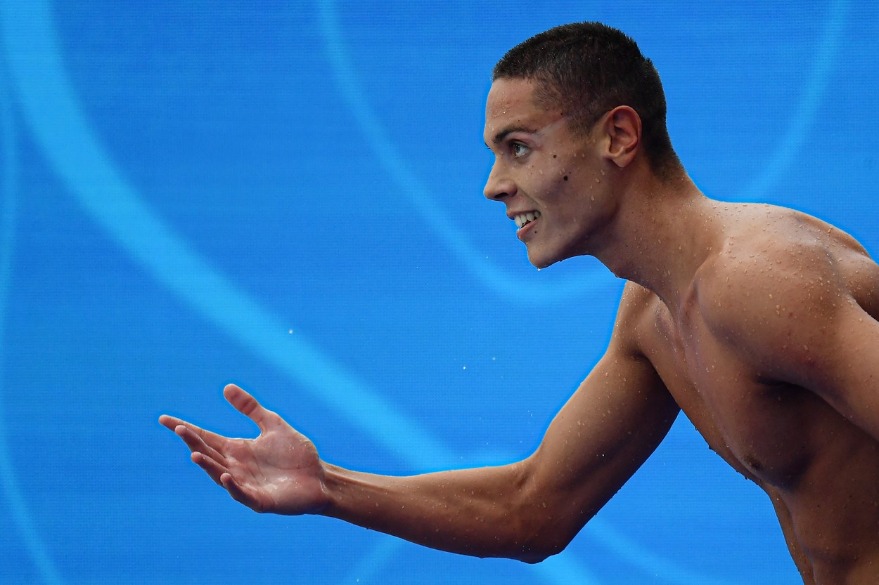 David Popovici, record mondial și medalie de aur în proba de 100 de metri liber la Campionatul European de natație