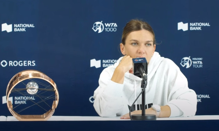 simona halep conferinta