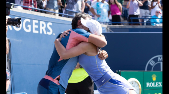 Patrick Mouratoglou și Simona Halep, după titlul de la Toronto din 2022 / Foto: Profimedia