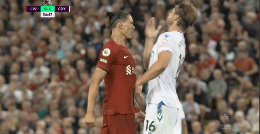 Duelul dintre Darwin Nunez și Joachim Andersen, pas cu pas. Atacantul lui Liverpool, scos din sărite de adversar