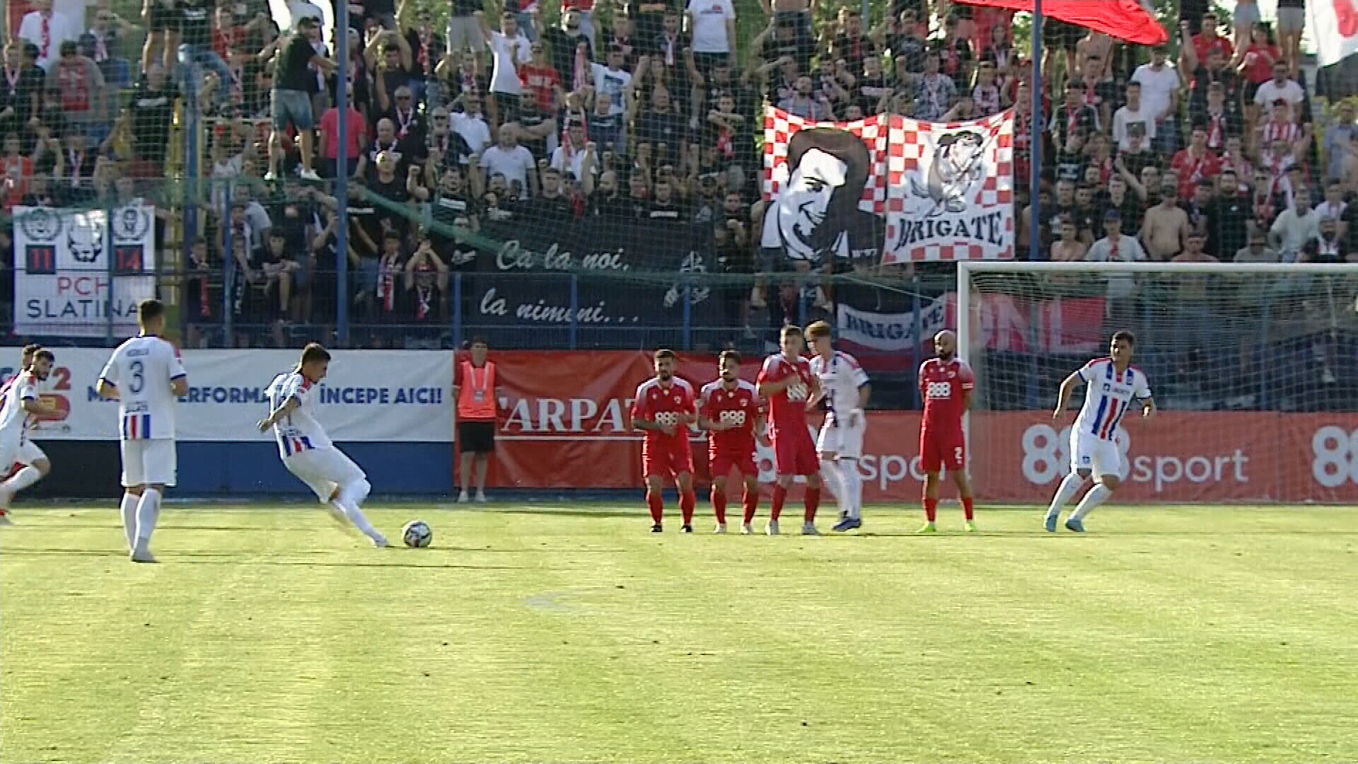 Dinamo - Oțelul Galați 1-3. ”Câinii” pierd primul meci acasă în Liga 2