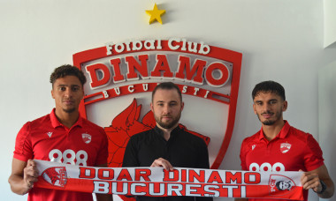 Lamine Ghezali și Quentin Bena au semnat cu Dinamo / Foto: Facebook@Dinamo Bucuresti