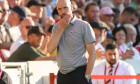 13 Aug 2022 - Brentford v Manchester United - Premier League - Gtech Community StadiumManchester United Manager Erik ten Hag during the Premier League match at the Gtech Community Stadium, London.Picture : Mark Pain / Alamy Live News