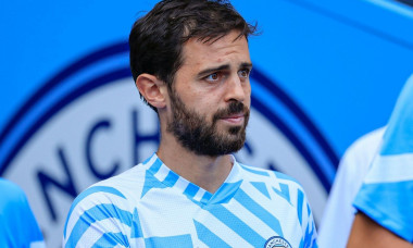 Bernardo Silva #20 of Manchester City is a substitute for the game