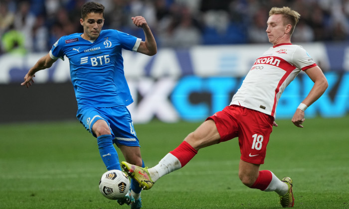 Russia Soccer Premier-League Dynamo - Spartak