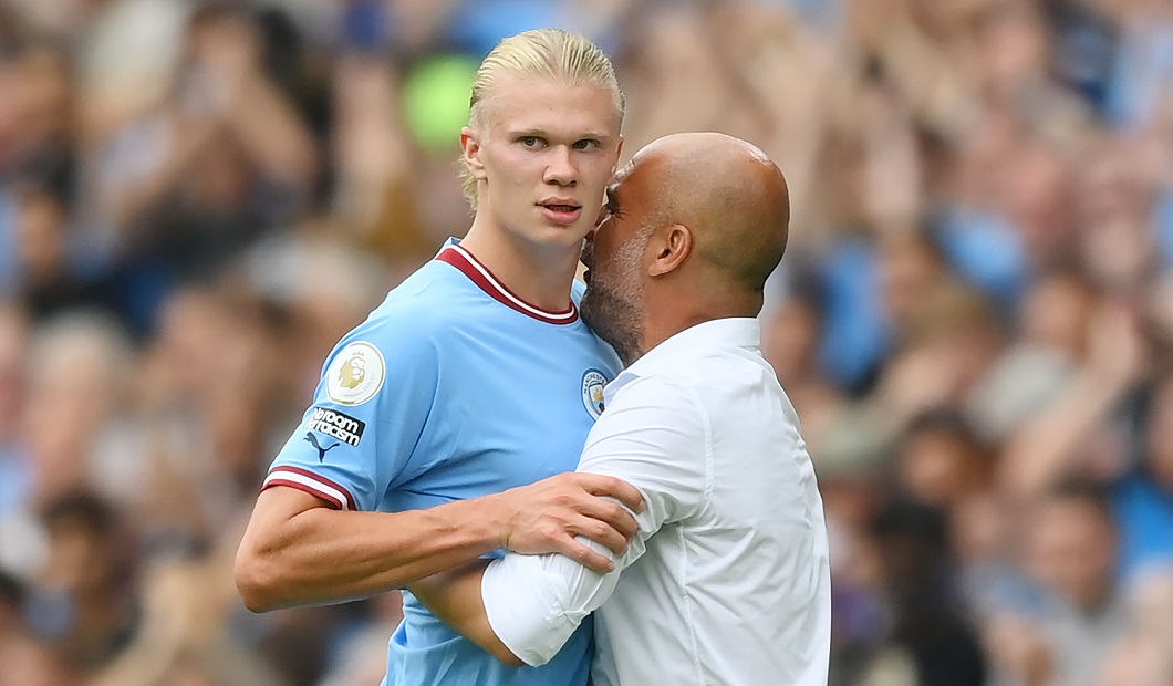 Gestul lui Pep Guardiola după ce Erling Haaland a bifat un hat-trick pentru City. Ce s-a întâmplat la marginea terenului