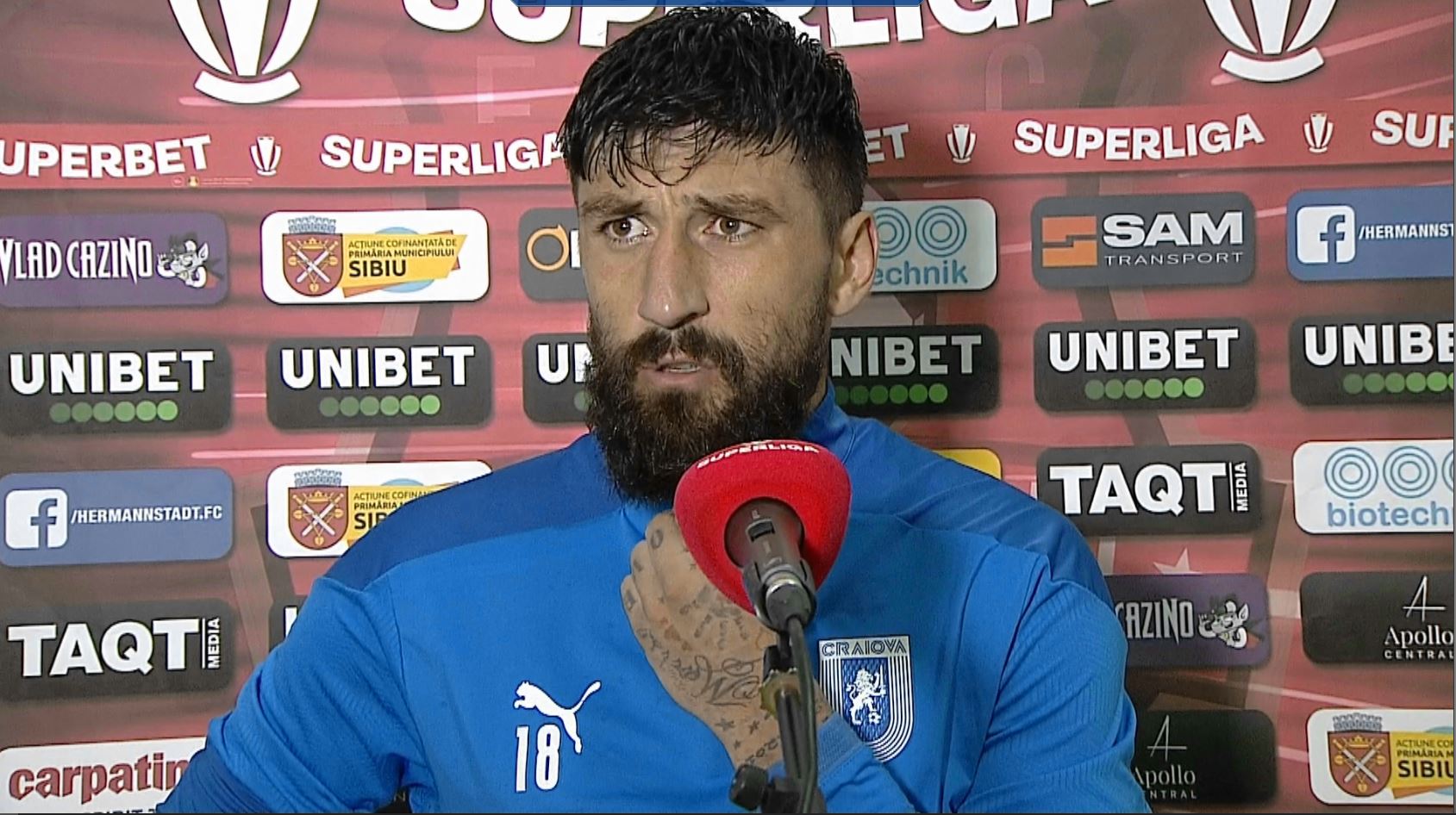 "Mă simt urmărit". Paul Papp a tras concluzia după Hermannstadt - Universitatea Craiova 1-0
