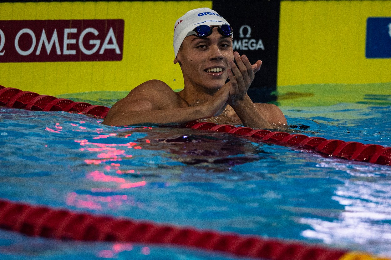 ”Torpila” David Popovici, învinsă la Campionatul Național în bazin scurt. ”Nu sunt bun chiar la toate”