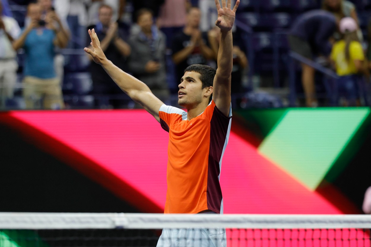 Alcaraz, în sferturi la US Open, după un thriller de 5 seturi cu Cilic