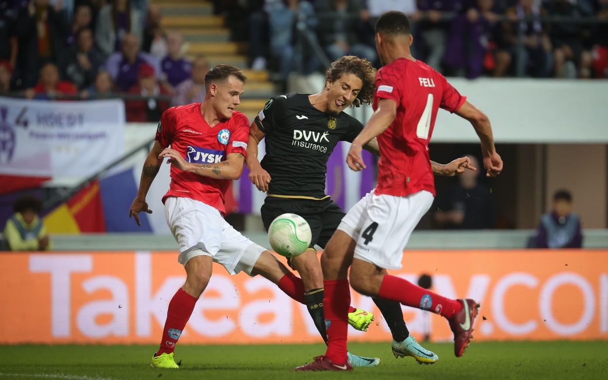 Anderlecht a învins-o pe Silkeborg în grupa de Conference League din care mai fac parte FCSB și West Ham