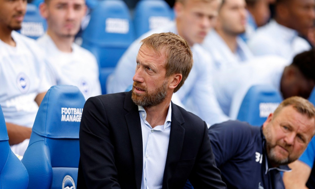 Brighton and Hove Albion manager Graham Potter during the Premier League match at The Amex Stadium, Brighton. Picture date: Sunday September 4, 2022.