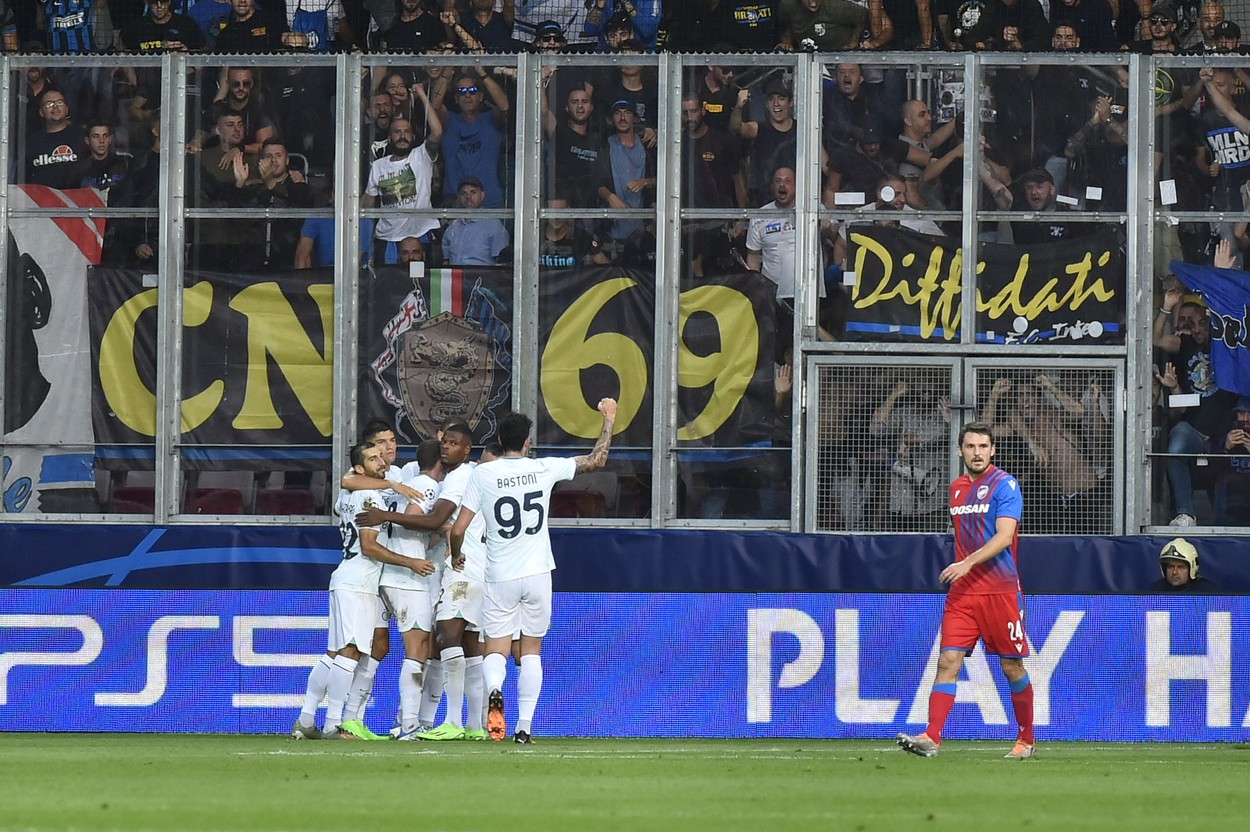 Viktoria Plzen - Inter Milano 0-2. Italienii obțin primele puncte în ”Grupa Morții”