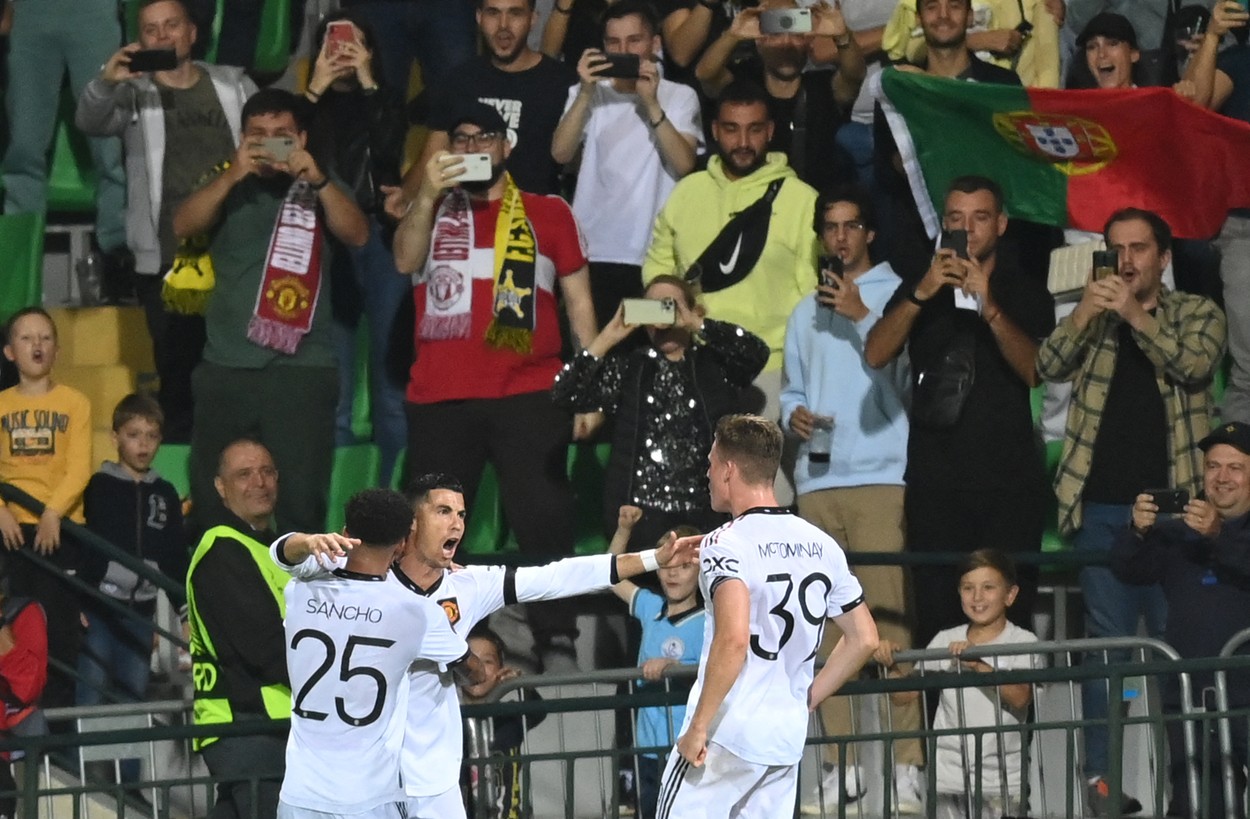 Cristiano Ronaldo, primul gol din carieră în Europa League! Lusitanul a marcat în Moldova