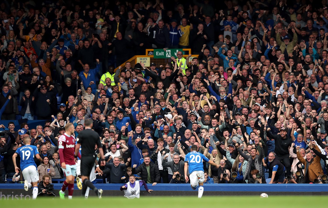 Everton - West Ham 1-0. Adversara FCSB-ului, pe poziție retrogradabilă în Premier League