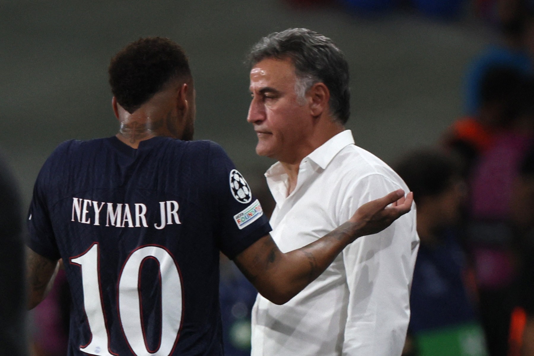 Reacția lui Galtier, după ce Neymar a ieșit nervos în momentul schimbării din meciul cu Lyon
