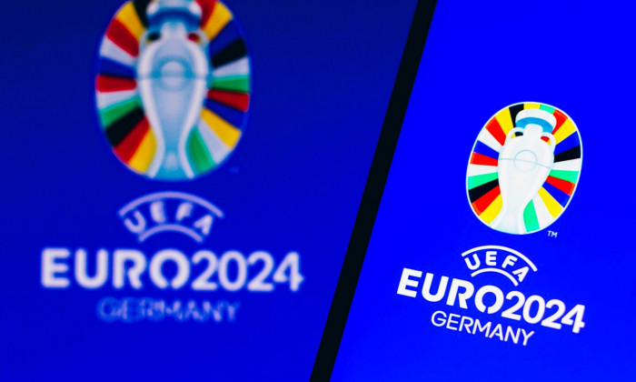 Brazil. 11th Oct, 2021. In this photo illustration the UEFA Euro 2024 logo seen displayed on a smartphone. Credit: SOPA Images Limited/Alamy Live News