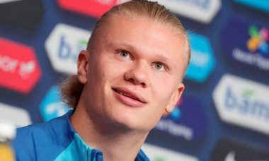 Oslo 20220921.Erling Braut Haaland during a press conference before the Nations League matches against Slovenia and Serbia.Photo: Beate Oma Dahle / NTB