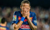 Barcelona, Spain. 17th October, 2015. FC Barcelona's forward NEYMAR reacts after missing a big chance during the league match between FC Barcelona and Rayo Vallecano at the Camp Nou stadium in Barcelona © matthi/Alamy Live News