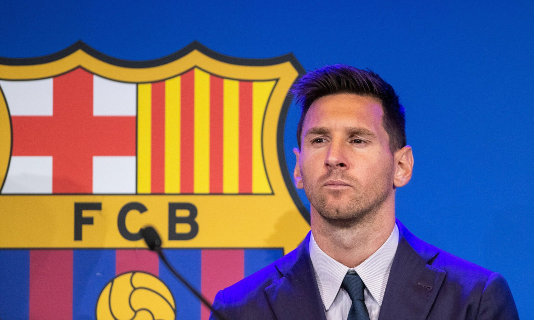 Lionel "Leo" Messi during his press conference to talk about his departure from FC Barcelona on August 8, 2021 at Camp Nou stadium in Barcelona, Spain - Photo Marc Gonzalez Aloma / Spain DPPI / DPPI