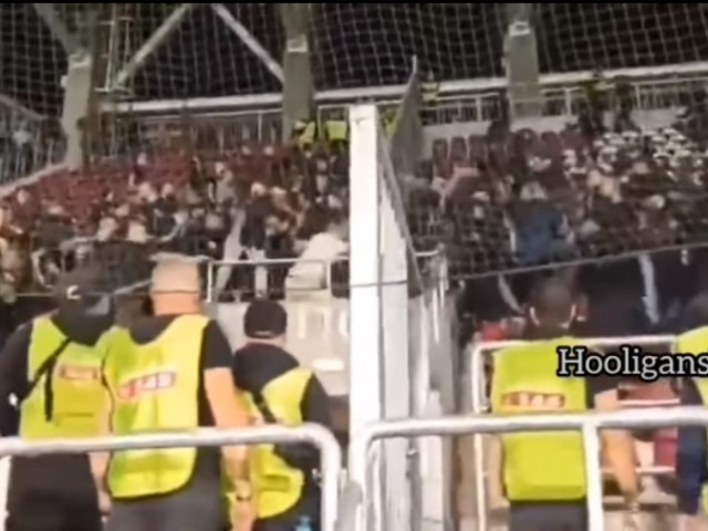 Noi imagini de la incidentele din tribune de la RomâniaBosnia. Jandarmeria dă vina pe fanii lui Dinamo