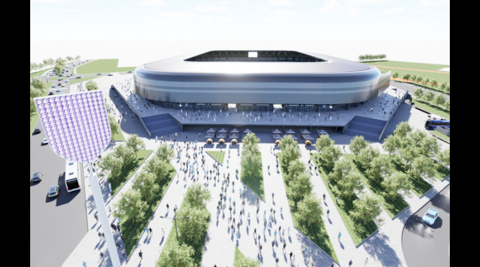 Proiectul noului stadion din Pitești / Foto: argeșfc.ro