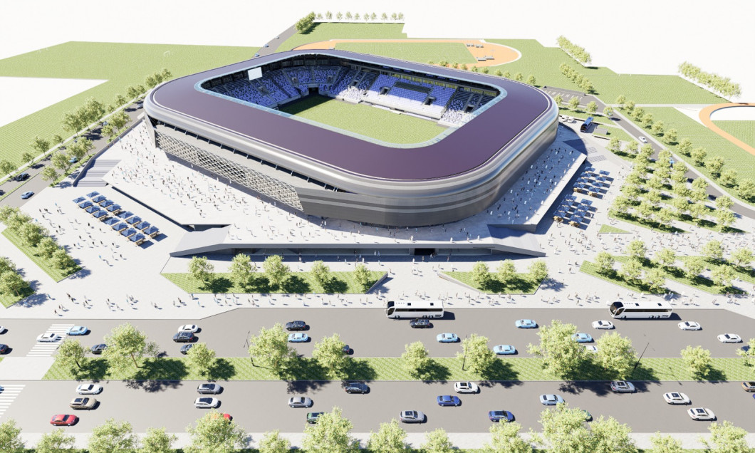 Proiectul noului stadion din Pitești / Foto: argeșfc.ro