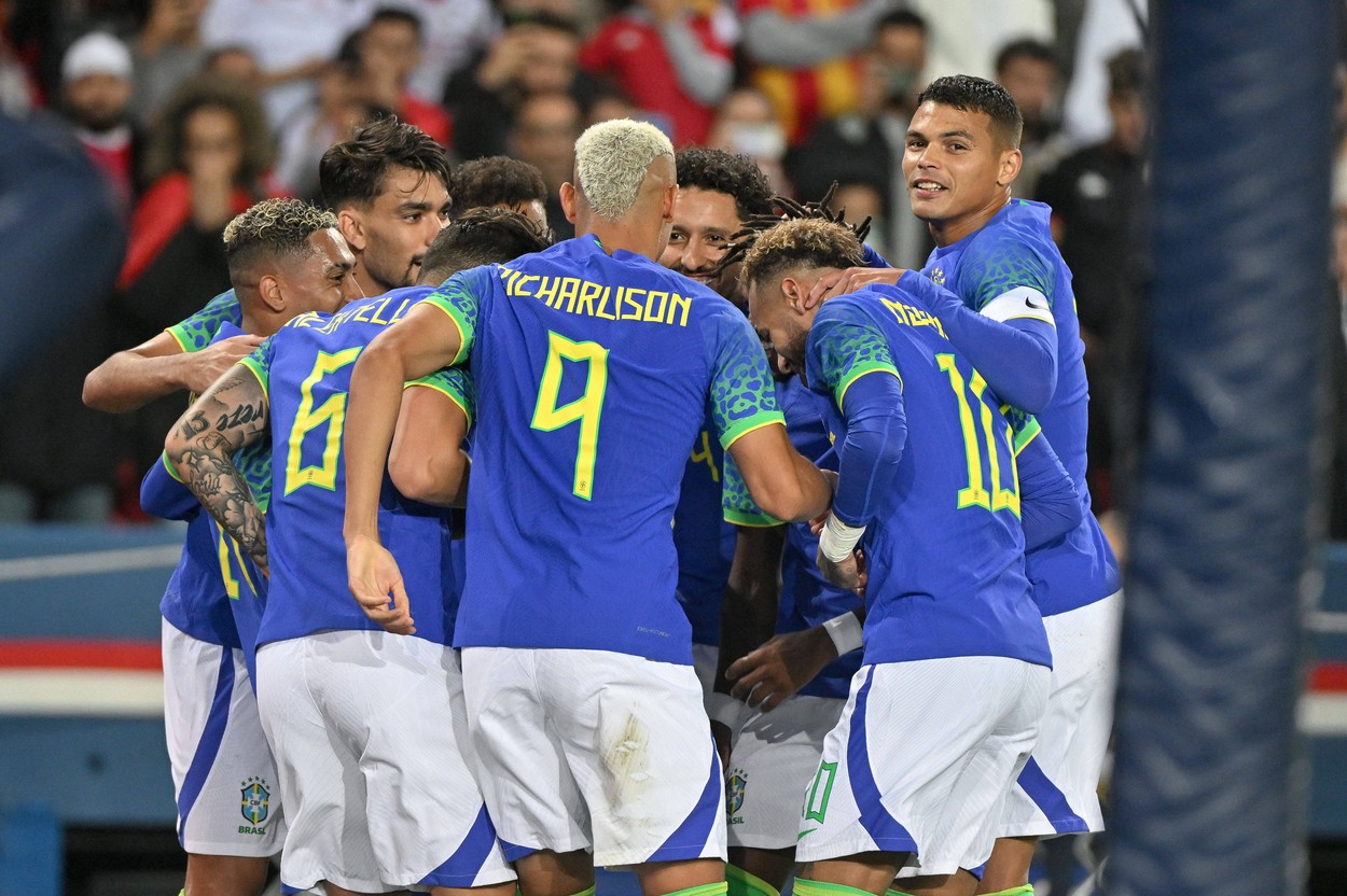 Brazilia - Tunisia 5-1. Sud-americanii au făcut spectacol la Paris