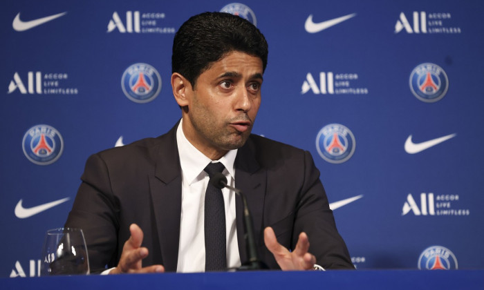 French football Ligue 1 match Press conference following the renewal of Kylian Mbappe at Paris Saint-Germain until 2025, Parc des Princes stadium, Paris, France - 23 May 2022