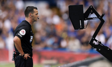 File photo dated 03-09-2022 of Referee Andrew Madley consults the pitch side monitor for a VAR decision. Referees are being hung out to dry over a series of high-profile VAR controversies in the Premier League this weekend due to a lack of leadership, acc
