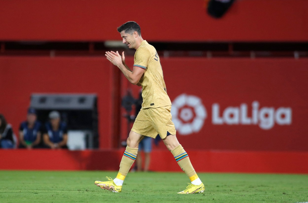 Mallorca - Barcelona 0-1. Lewandowski îi duce pe catalani pe primul loc în La Liga