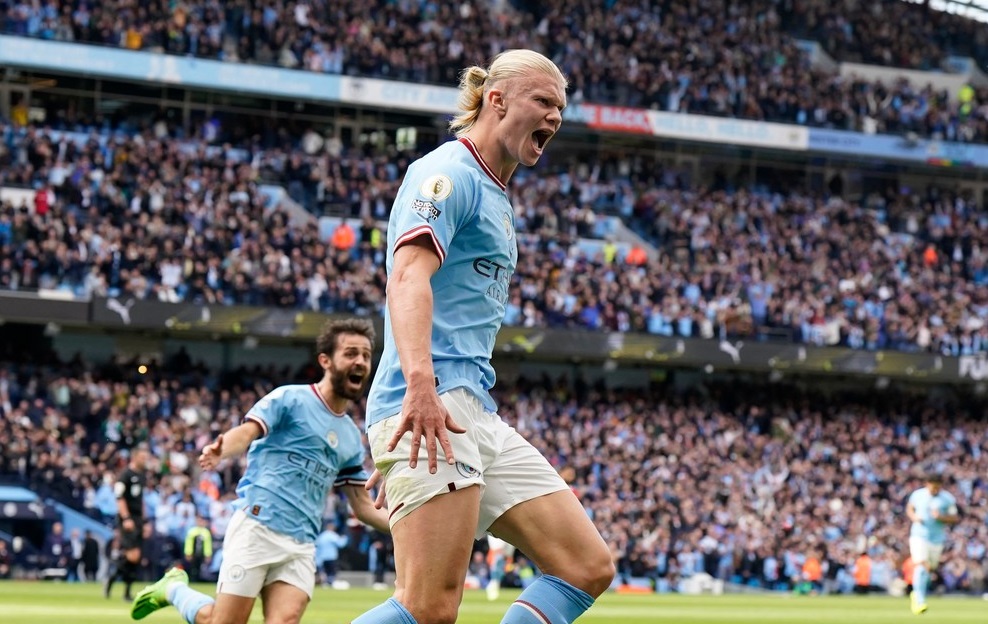 Erling Haaland, replică de nota 10! A scos doar două cuvinte când a fost întrebat despre hat-trick-ul cu Man. United