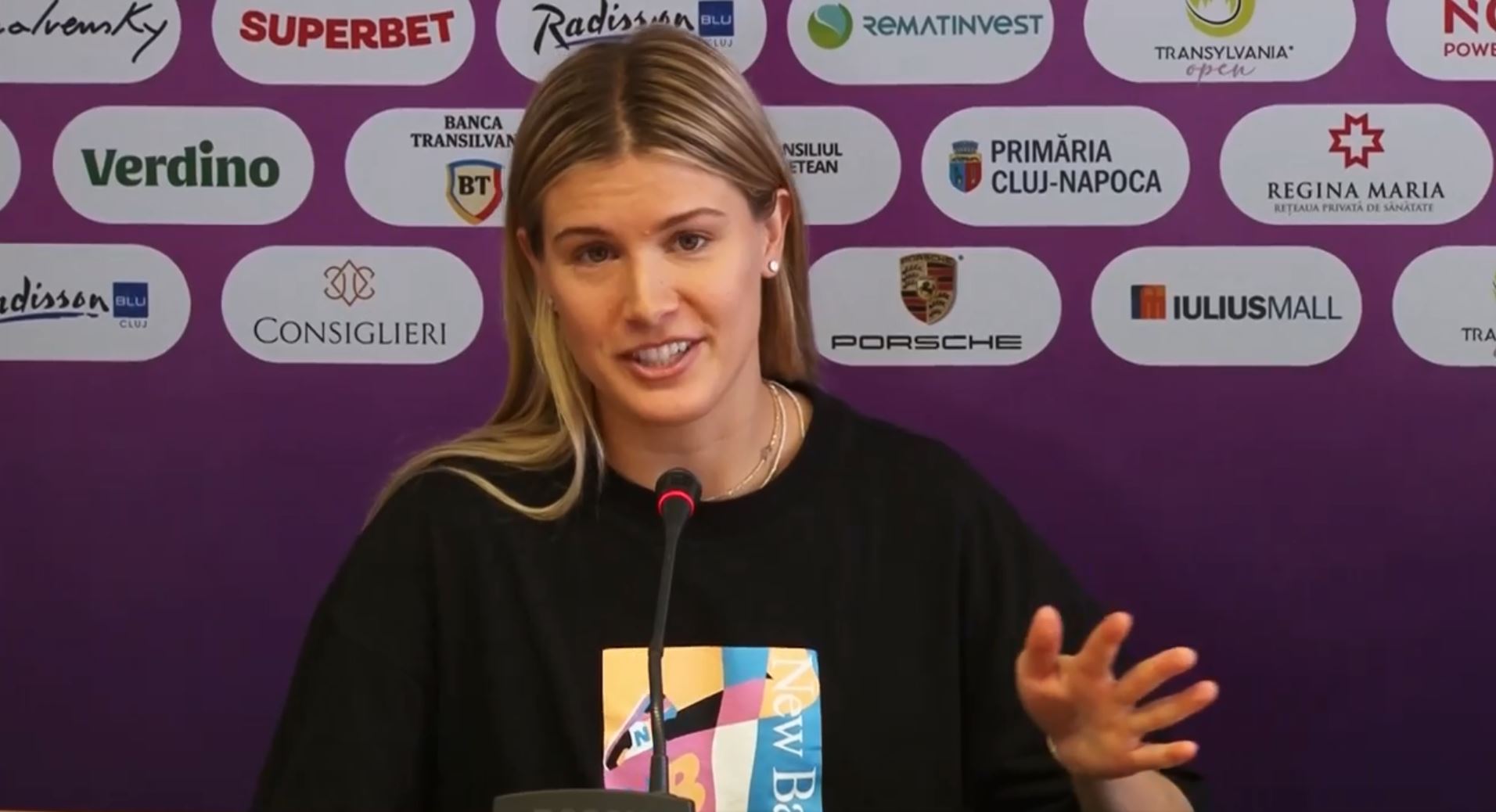 Eugenie Bouchard, încântată la Cluj-Napoca. Sugestia făcută organizatorilor de la Transylvania Open