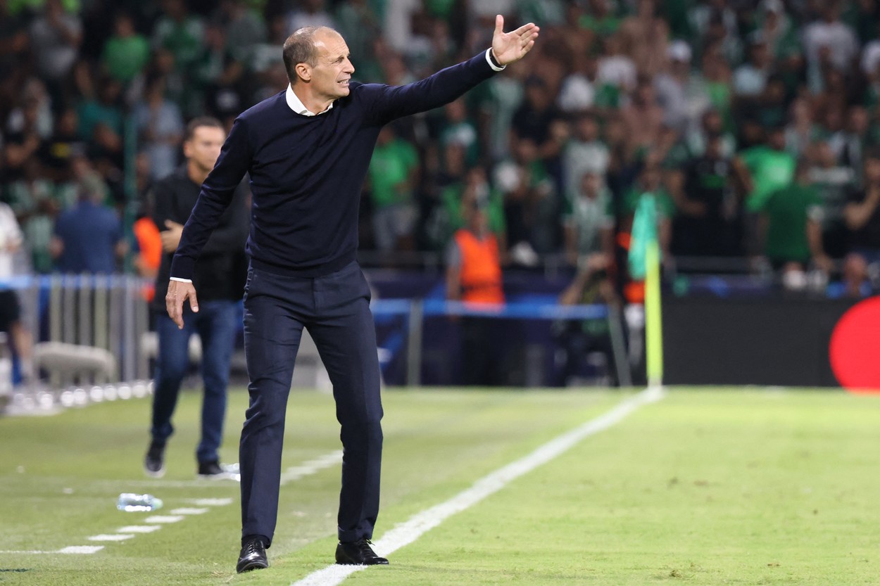 Reacția lui Allegri, după eșecul usturător al lui Juventus în Israel! Ce a spus despre demisie