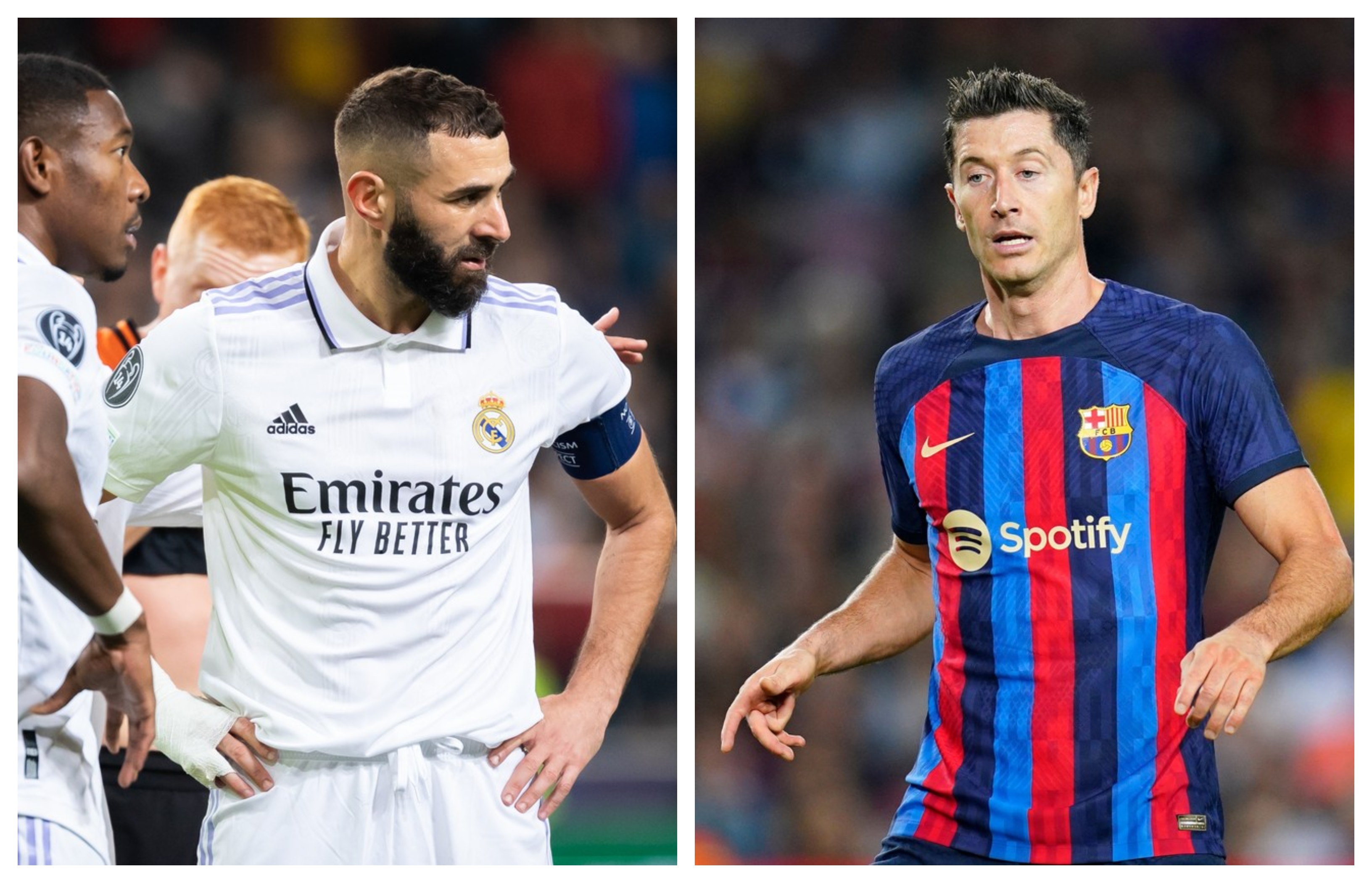 Comparația făcută între Karim Benzema și Robert Lewandowski înainte de ”El Clasico”. Plusul francezului