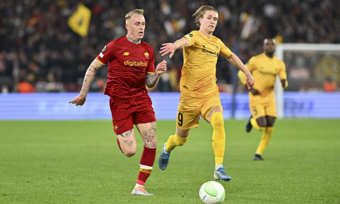 UEFA Conference League football match AS Roma vs FK Bodo/Glimt, Olimpico stadium, Rome, Italy - 14 Apr 2022