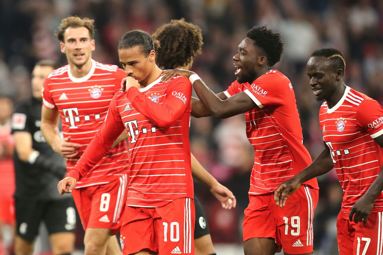 Bayern Munchen - Freiburg 5-0. Leroy Sane, la al cincilea gol în ultimele cinci partide pentru bavarezi