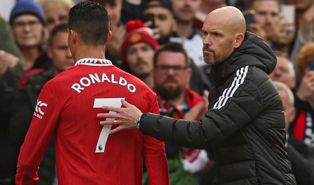 Cum a comentat Erik Ten Hag reacția lui Cristiano Ronaldo, devenit un pachet de nervi când a aflat că e schimbat