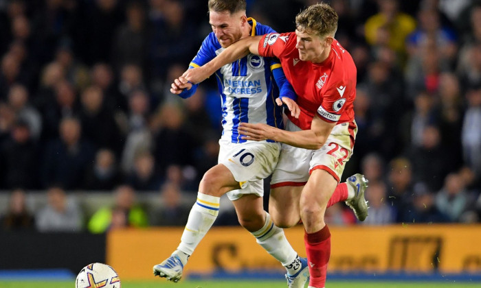 Brighton &amp; Hove Albion v Nottingham Forest, Premier League, Football, American Express Community Stadium, Brighton, UK - 18 Oct 2022