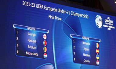 rival slogan Imitation Tragerea la sorți a grupelor EURO U21 din 2023 va avea loc într-un cadru  special, la București