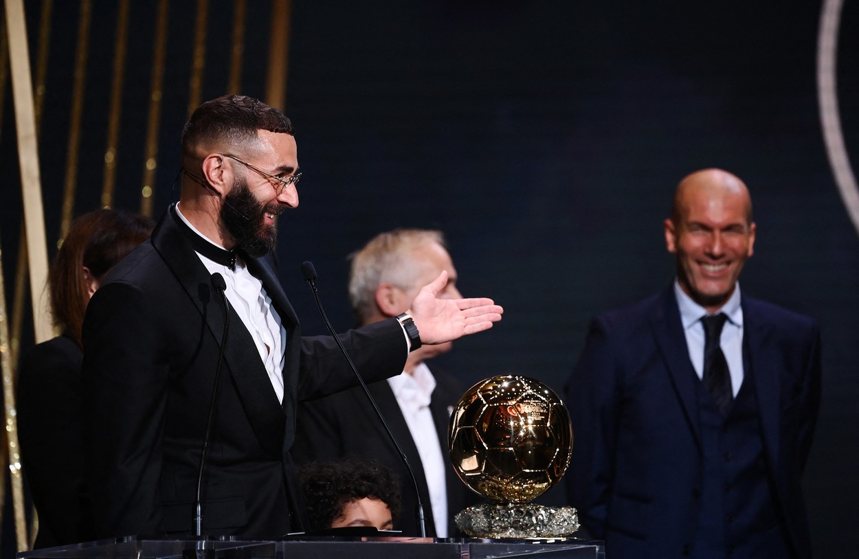 Cum l-a caracterizat Zidane pe Benzema, după ce atacantul a câștigat Balonul de Aur
