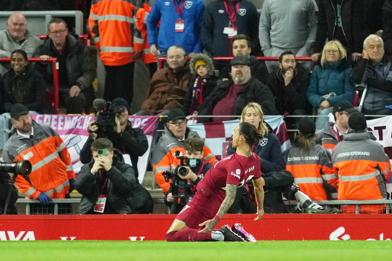 Flash: Darwin Nunez a devenit cel mai rapid fotbalist din istoria Premier League! Viteza atinsă în meciul cu West Ham